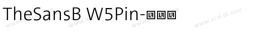 TheSansB W5Pin字体转换